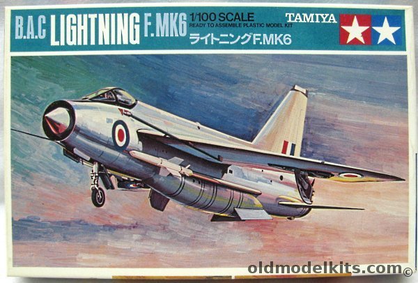 Tamiya 1/100 BAC Lightning F.Mk6 - RAF or Royal Saudi Air Force, PA1004-100 plastic model kit